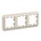 Рамка пластик 3 поста ATLASDESIGN ANTIQUE ATN100203 бежевый