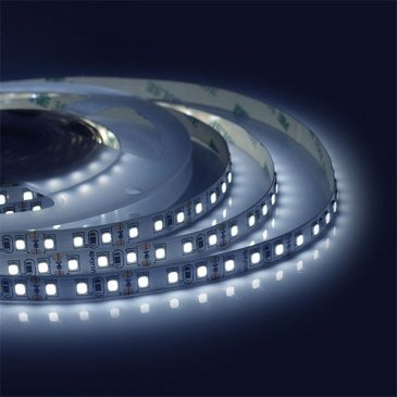 Светодиодная лента Белый 3528 12V  9.6W/m 120Led/метр 31BL Стандарт 8мм блистер