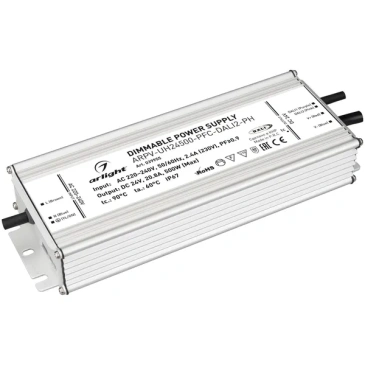 Блок питания (AC-DC) 24V 500W 039955 ARPV-UH24500-PFC-DALI2-PH  герм IP67 металл DALI2