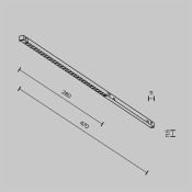 Трековый светильник 6W Белый теплый - белый TR241-4-6WTW-DSZ-B Точки / Points Exility X 2700-6000K Dim Smart Zigbee чёрный