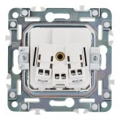 Штепсельная розетка встраиваемая IEK SKANDY 16А SK-R11-16-K50 SK-R05N с з/к без з/ш металл никель