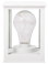 фигурка  светодиодная Декоративный фонарь со свечкой Белый теплый, 513-052, 1 Led, 3хААА, белый корпус,  IP20