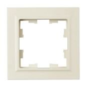 Рамка пластик 1 пост IEK BRITE BR-M12-44-K10 РУ-1-БрКр-44 бежевый IP44