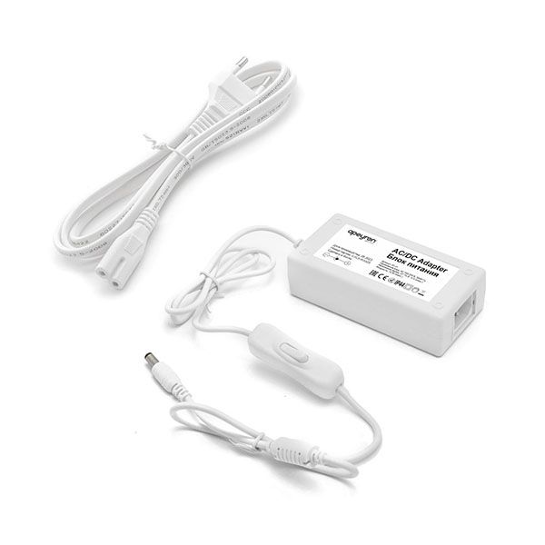 сетевой адаптер (AC-DC)  12V  6.0A 72W 03-21 Apeyron белый корпус с выключателем IP44