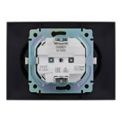 Штепсельная розетка встраиваемая двойная IEK SKANDY 16А SK-R21-16-K53-F SK-R08G без з/к без шторк в сборе графит