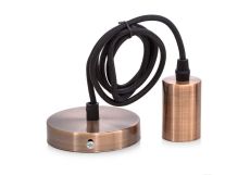 подвес Vintage 058-353 SUN-LUMEN 1/ E27 ROSE GOLD черный провод подвес Vintage 058-353 SUN-LUMEN 1/ E27 ROSE GOLD черный провод