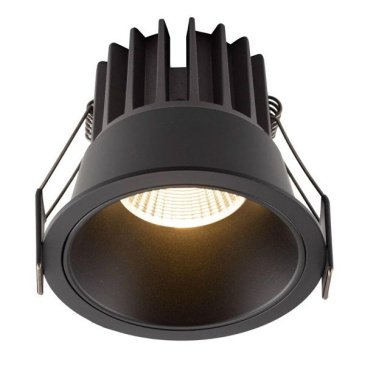 Встраиваемый светильник   7W Белый теплый DENKIRS GRENA DK4400-BK 220V IP20 круглый черный