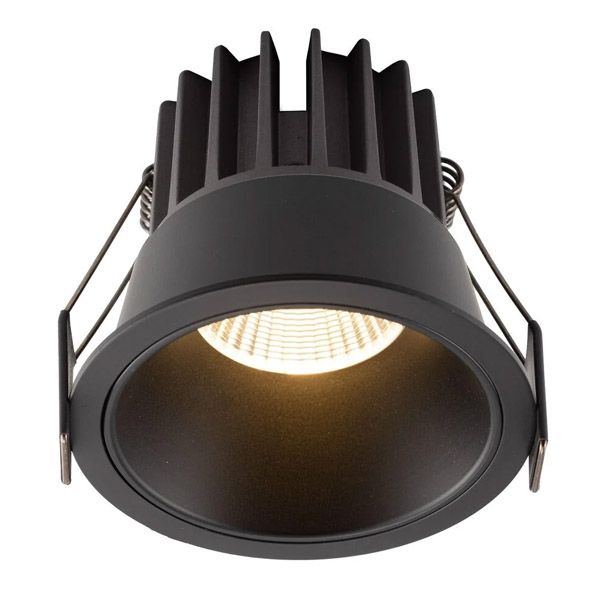 Встраиваемый светильник   7W Белый теплый DENKIRS GRENA DK4400-BK 220V IP20 круглый черный