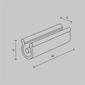 Фиксатор ремня Parity TRA130BF-B (10 шт) черный