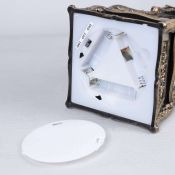фигурка  светодиодная &quot;Граммофон с ёлкой&quot; 11х28х11 см, пластик, AА13х3, USB,  свечение тёплое белое