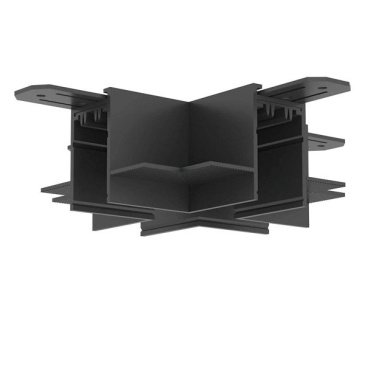 Соединитель для однофазного шинопровода SMART HIDE X-образный TR2114-BK встраиваемый черный