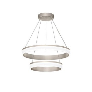 Подвесной светильник  63W Белый дневной DENKIRS RING DK6673-SN 230V круглый никель/белый