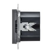 Розетка встраиваемая USB IEK BRITE A+C 45Вт BR-U22-045-K53 РЮ11-2-БрГ графит
