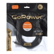 Кабель штекер HDMI- штекер HDMI GoPower V1.4 черный 5м