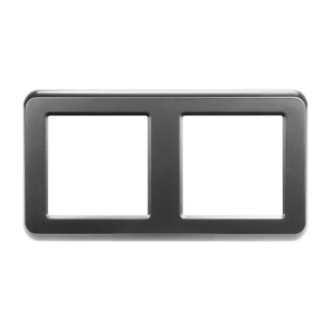 Рамка пластик 2 поста Arlight VERSA 043780 FRM-VERSA-PL-2-GR серая