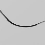 Коннектор радиусный R300 TRA044-ANGLE Exility встраиваемый под ГКЛ 9,5мм черный