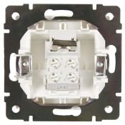 Розетка встраиваемая телефонная  WERKEL WL01-RJ-11 / W1182001 белый