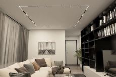 Трековый светильник однофазный  18W Белый-MIX SMART LINEAR DK8014-BK IP20 на шинопровод управляемый угловой черный
