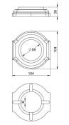 Рамка 1 пост МезонинЪ для наружного и внутреннего монтажа 70701/00 без тонировки