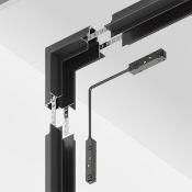 Коннектор угловой внутренний встраиваемый Gravity TRX010ICL-22B чёрный