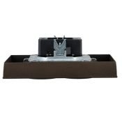 Штепсельная розетка встраиваемая двойная IEK BRITE 16А BR-R24-16-K45-F РСш12-3-БрТБ с з/к и шторками в сборе бронза