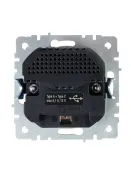 Штепсельная розетка встраиваемая IEK BRITE 16А BR-R14-16-U22-018-K10 РЮш11-1-БрКр с з/к и шторками с USB A+C 18Вт бежевый