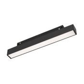 Магнитный трековый светильник  8W Белый теплый MAG-FLEX-FLAT-L235 80deg 48V черный 036316