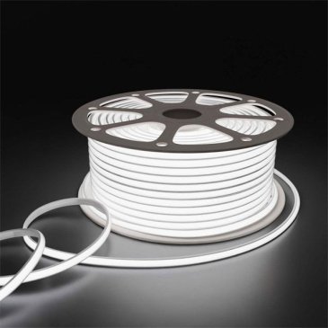 Гибкий неон 550W Белый 17-53 11x7мм IP65 8мм (50метров)