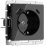 Штепсельная розетка встраиваемая WERKEL 16A 250V W1171748 с/з, шторками и USB тип A+C черный акрил