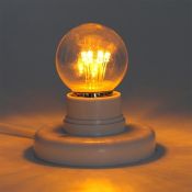лампа декоративная светодиодная светодиодная лампа шар G45 Желтый 1W 405-121 E27 эффект лампы накаливания