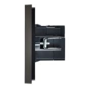 Розетка встраиваемая USB IEK FORTE&PIANO A+A 3,1А FP-U21-D31-K03 FP349 серый