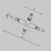 Ввод питания для для системы Axity CA008TX-B чёрный