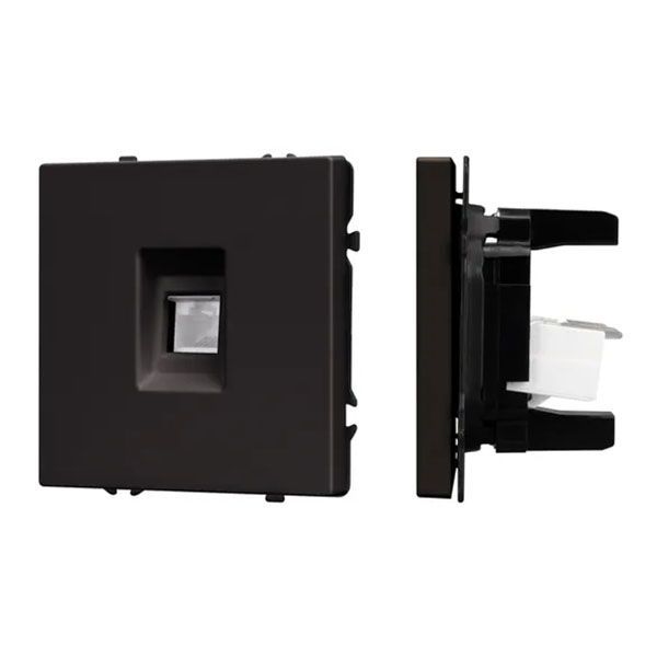 Механизм компьютерной розетки 054305 SCT-NOBE-MPC1-SFPL-BK (RJ-45, CAT6)