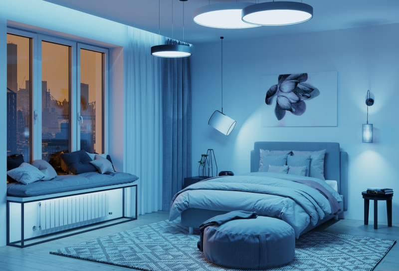 светодиодная лампа шар  A60 RGBW 10W 1180112  Gauss Smart Home диммируемая