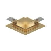 Соединитель для однофазного шинопровода SHINE HIDE TR5705-SB угловой латунь