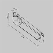 Трековый светильник 10W Белый теплый TR196-3-10W2.7K-B Базис / Basis Trinity IP20  чёрный
