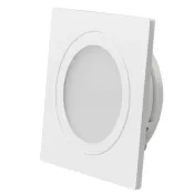 светильник   3W Белый теплый  020765  LTM-S60x60WH-Frost 110deg 220V квадратный встраиваемый белый