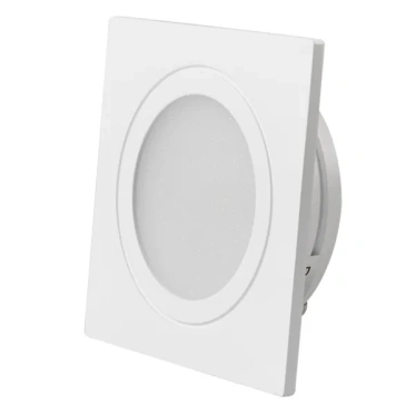 светильник   3W Белый теплый  020765  LTM-S60x60WH-Frost 110deg 220V квадратный встраиваемый белый