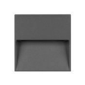 светильник  4W Белый теплый 029960 LGD-TRACE-S100x100 220V IP65 квадратный накладной серый