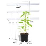 Подставка металлическая для светильника UL-00013109 UFP-G12A H80-65-50 WHITE