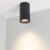 УДАЛЕНО  15W Белый теплый 022951 SP-POLO-R85-1 220V цилиндр накладной черный с черной вставкой Уценка!!!