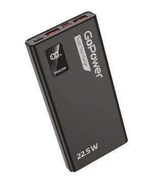 Внешний аккумулятор (Powerbank) GoPower PB03-10 10000mAh черный