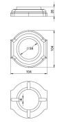 Рамка 1 пост МезонинЪ для наружного и внутреннего монтажа 70701/01 белый