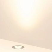 светильник    25W Белый теплый 061204 LTD-DAFNA-GROUND-R180 45deg 3000K цилиндр встраиваемый серебристый