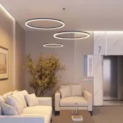 Подвесной светильник  36W Белый теплый 054473 SP-DIAMOND-R650 (BK, 45 deg, 230V, TRIAC) круглый черный