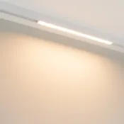 Магнитный трековый светильник 12W Белый теплый MAG-FLAT-25-L400 100deg  24V на магнитный шинопровод белый 050057