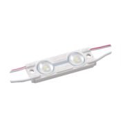 Светодиодный модуль герметичный 2led Белый  3030smd 12V линейный с линзой ECO-2-W-R3