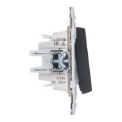 Выключатель встраиваемый трехклавишный IEK SKANDY SK-V30-0-10-K53 SK-V11G графит