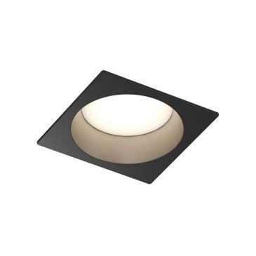 Встраиваемый светильник без лампы DENKIRS DEEP DK3104-BK GU5.3 черный квадратный IP65