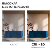 Накладной светильник  48W Белый дневной O18-153 370х55 круглый накладной белый IP20